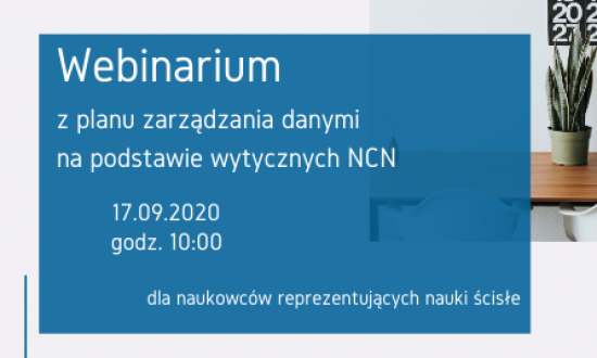 Plan Zarządzania Danymi - webinarium